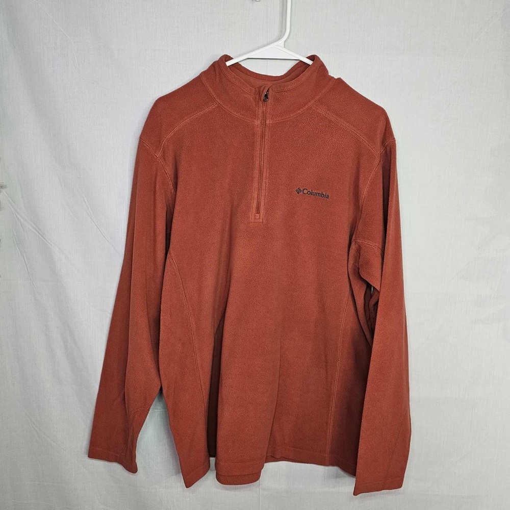 Columbia Fleece Pullover Unisex Quarter Zip Long Sleeve Jacket Activewear